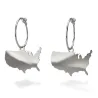 Drop Earrings Country Map | Elegant Unique Style