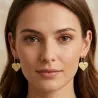 Engraved Country Map Drop Earrings | Elegant Style