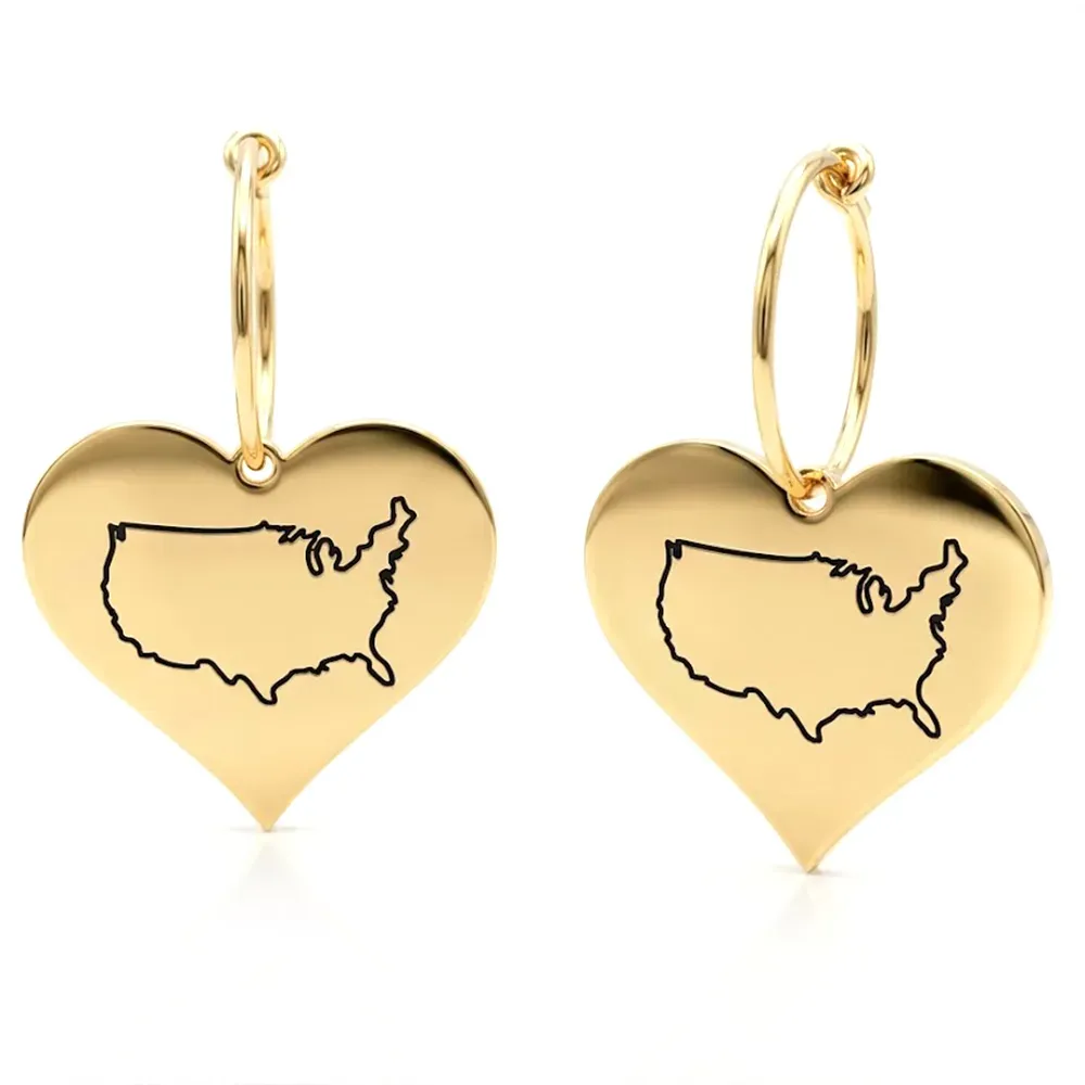 Κρεμαστά Σκουλαρίκια Χάρτης Χώρας | Κομψότητα