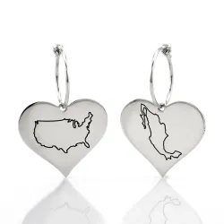 Κρεμαστά Σκουλαρίκια Χάρτης Χώρας | Κομψότητα