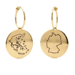 Κρεμαστά Σκουλαρίκια Χάρτης Χώρας | Κομψότητα