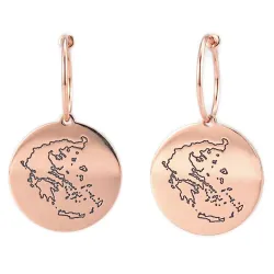 Κρεμαστά Σκουλαρίκια Χάρτης Χώρας | Κομψότητα