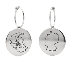 Κρεμαστά Σκουλαρίκια Χάρτης Χώρας | Κομψότητα