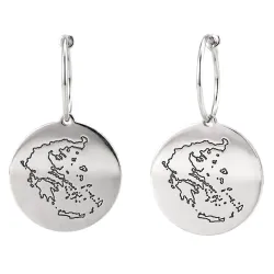 Κρεμαστά Σκουλαρίκια Χάρτης Χώρας | Κομψότητα