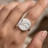 Engraved Country Map Ring | Meaningful Unique Style