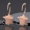 Drop Earrings Country Map | Elegant Unique Style