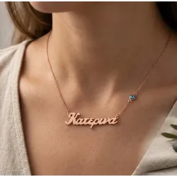 Layering jewelry with personalized necklace