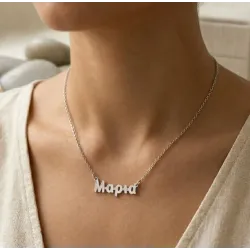 Minimal Name Necklace made of 925 Sterling Silver | Personalized Gift