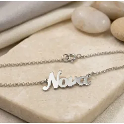 Silver Nona bracelet with chain, plated