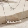 Handmade Name Necklace from Recycled Silver 925 | MY KOSMIMA