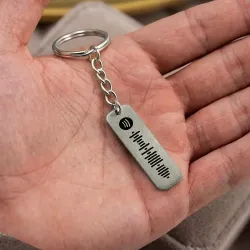 Μπρελόκ από Αρζαντό με Χαραγμένο Spotify Code – Μοναδικό Δώρο