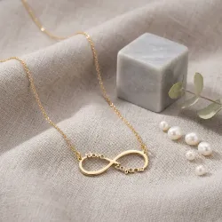Silver gold plated necklace infinite "Nona sagapo"