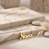 Ασημένιο επιχρυσωμένο κολιέ Νονά