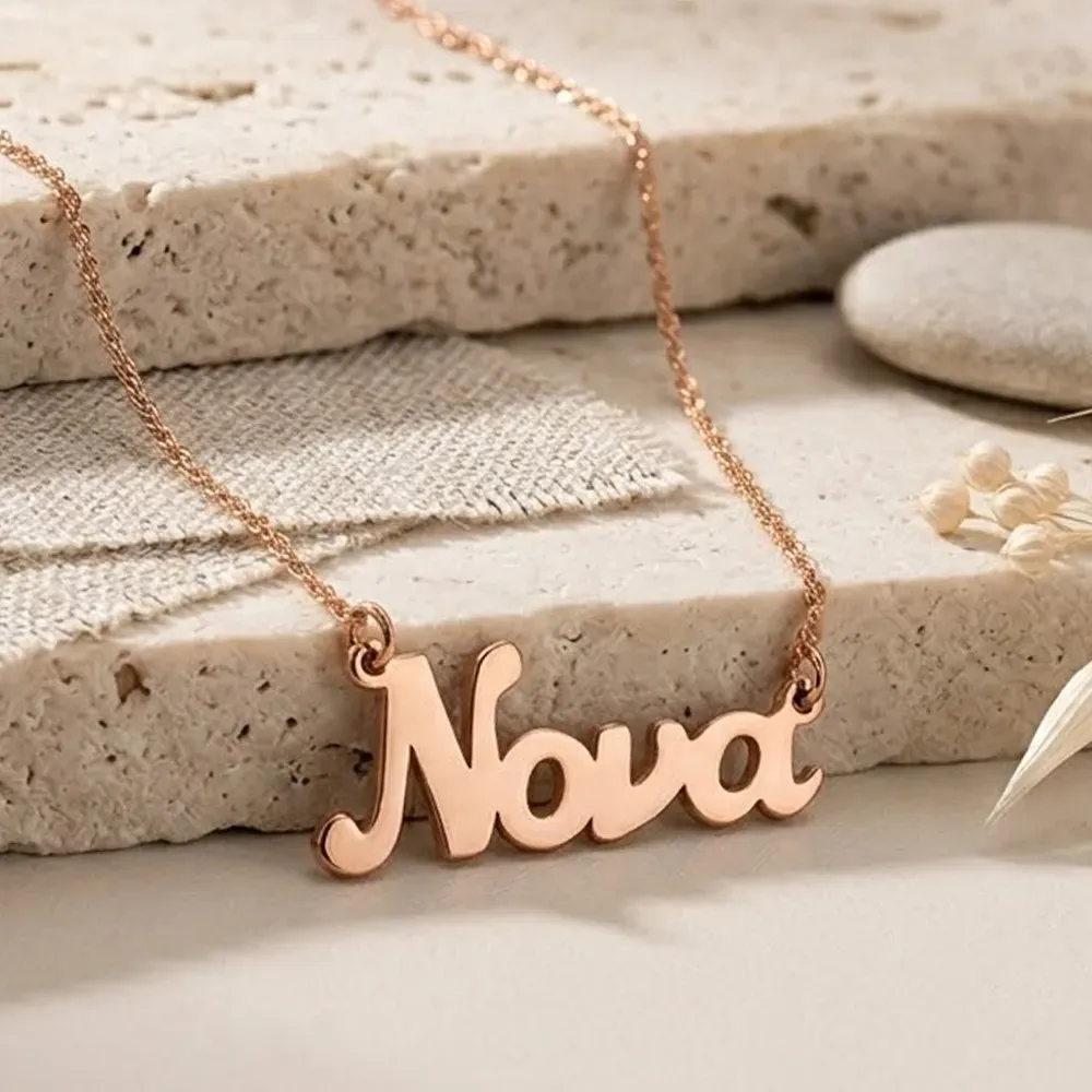 Silver rose gold plated Nona necklace