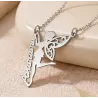 Fairy necklace with name in silver 925 platinum plated