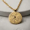 Custom Google Map Necklace | 24K Gold Plated Silver | Personalized Jewelry