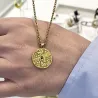 Custom Google Map Necklace | 24K Gold Plated Silver | Personalized Jewelry