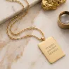 Custom Google Map Necklace | 24K Gold Plated Silver | Personalized Jewelry