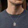 Custom Google Map Necklace | Platinum Plated Silver |MY KOSMIMA