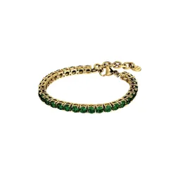 Dyrberg Kern Cobra Bracelet Green Crystals - MY KOSMIMA
