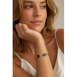 Dyrberg Kern Mate Bracelet Black Crystals - MY KOSMIMA