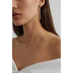 Σκουλαρίκια Dyrberg Kern Elysia Μαύρα/Γκρι Κρύσταλλα - MY KOSMIMA