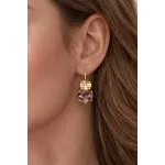 Σκουλαρίκια Dyrberg Kern Globule Champagne/Violet - MY KOSMIMA