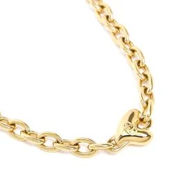 Liu Jo Gold-Plated Chunky Statement Necklace with Multiple Puffy Hearts - MY KOSMIMA