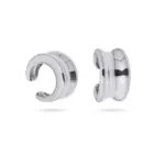 Σκουλαρίκια Ear Cuff με Διπλή Καμπύλη από ανοξείδωτο ατσάλι – Ασημί