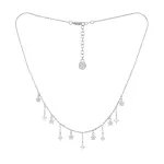Hanging Star and Chain Necklace in stainless steel – Silver