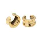 Double-Curve Ear Cuffs in gold-plated stainless steel