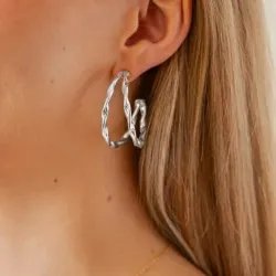 Essentials Filo Earrings in stainless steel – Silver | MY KOSMIMA