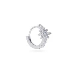 North Star Single Piercing Earring in stainless steel | MY KOSMIMA