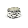 Spinner ring with monograms Spinner ring with monograms