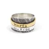 Spinner ring with name and date Spinner ring with name and date