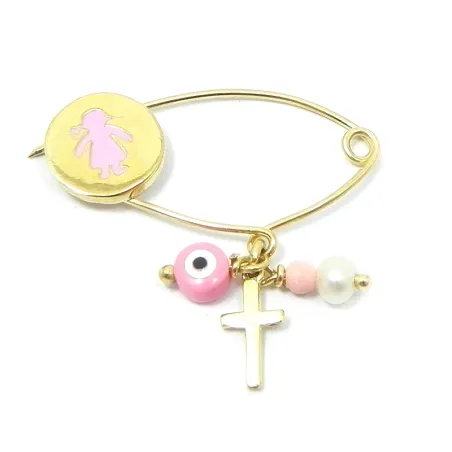 Gold K14 brooch