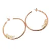 Hoop earrings with your name or date, sterling silver rose gold plated Hoop earrings with your name or date, sterling silver rose gold plated