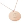 Rose gold plated Gemini necklace on silver 925 Rose gold plated Gemini necklace on silver 925