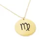 Gold plated Virgo necklace on silver 925 Gold plated Virgo necklace on silver 925