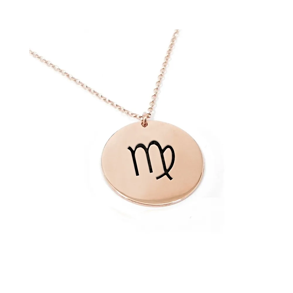 Rose gold plated Virgo necklace on silver 925 Rose gold plated Virgo necklace on silver 925