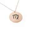 Rose gold plated Virgo necklace on silver 925 Rose gold plated Virgo necklace on silver 925