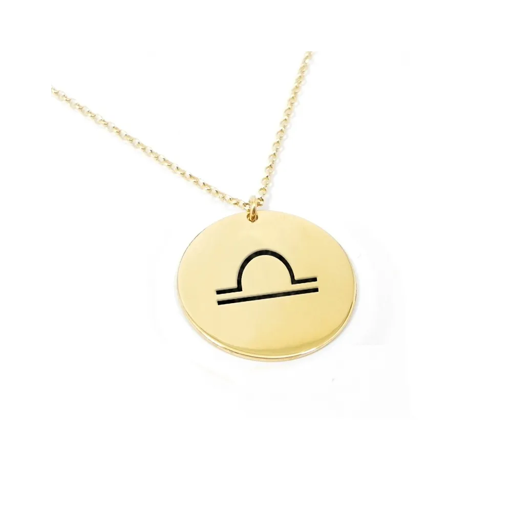 Gold plated Libra necklace on silver 925 Gold plated Libra necklace on silver 925