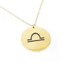 Gold plated Libra necklace on silver 925 Gold plated Libra necklace on silver 925