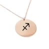 Rose gold plated Sagittarius necklace on silver 925 Rose gold plated Sagittarius necklace on silver 925