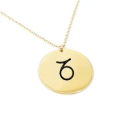 Gold plated Capricorn necklace on silver 925