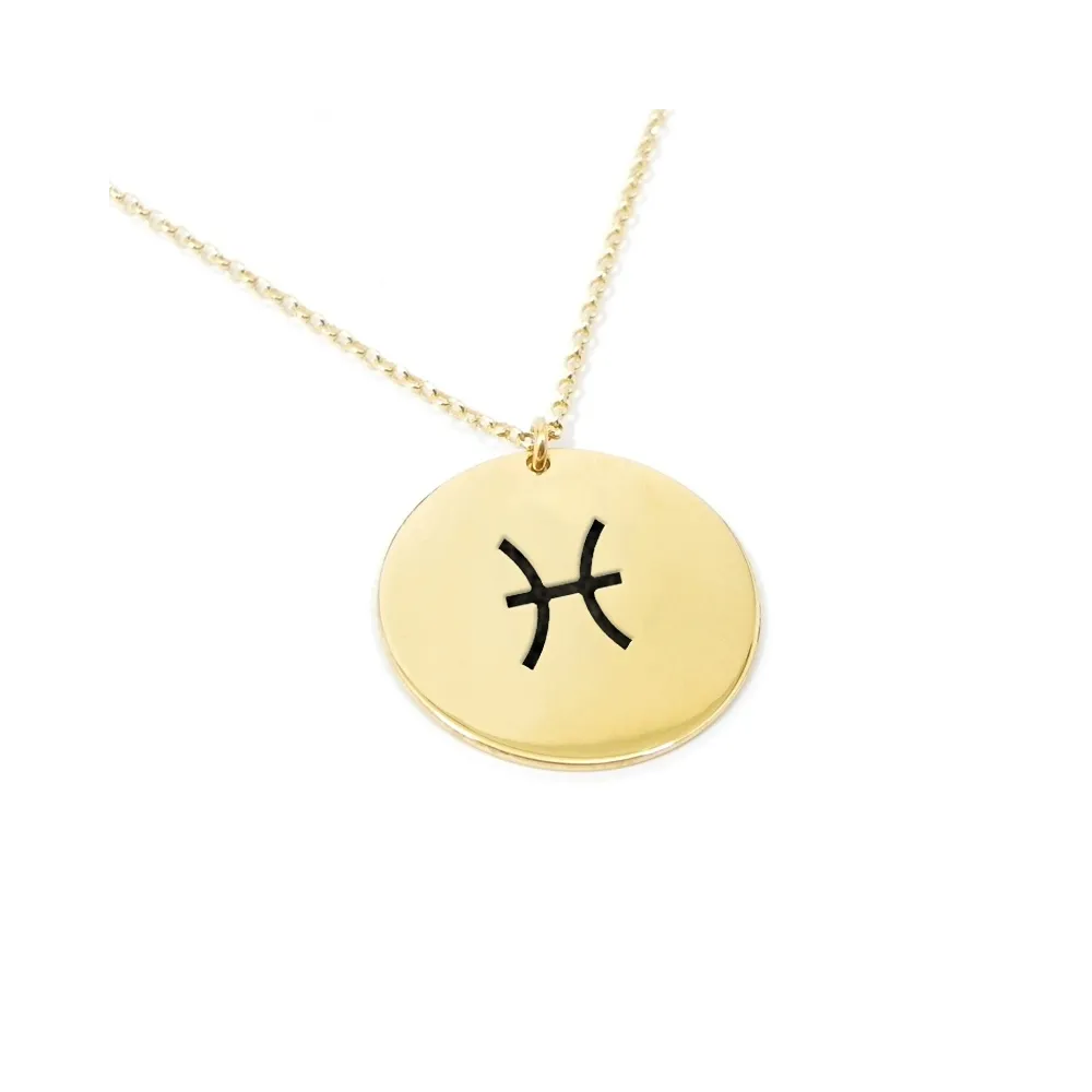 Rose gold plated Pisces necklace on silver 925 Rose gold plated Pisces necklace on silver 925