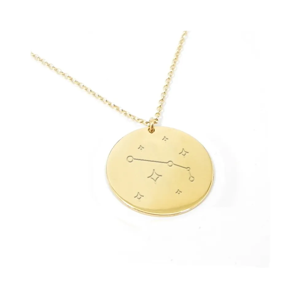 Gold plated Aries necklace on silver 925 Gold plated Aries necklace on silver 925