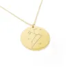 Gold plated Leo necklace on silver 925