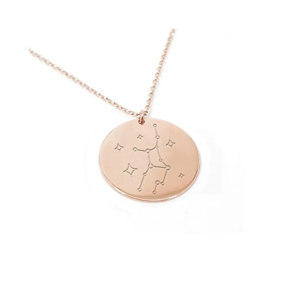Rose gold plated Virgo necklace on silver 925 Rose gold plated Virgo necklace on silver 925
