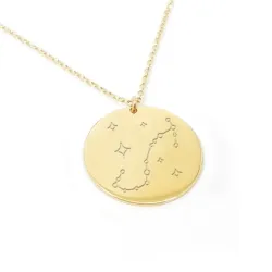 Gold plated Scorpio necklace on silver 925